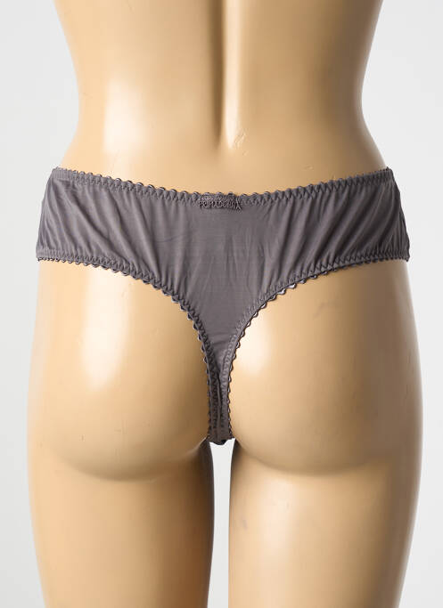 String broderie gris PRIMA DONNA femme