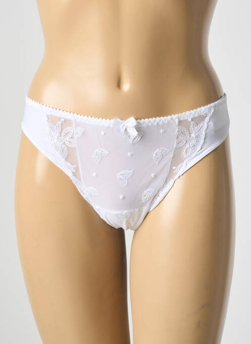 Tanga blanc PRIMA DONNA pour femme
