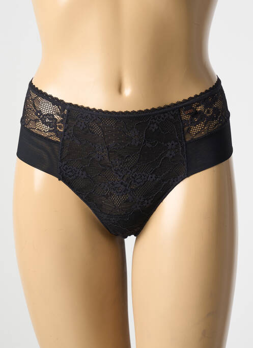 Tanga noir AVET pour femme
