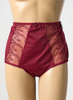 Culotte haute effet matière satinée rouge PRIMA DONNA femme