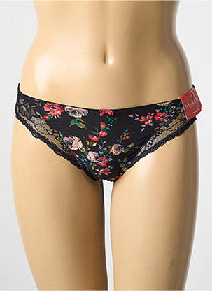 Culotte tissage satiné noir MARIE JO femme