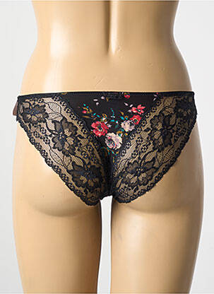 Culotte tissage satiné noir MARIE JO femme