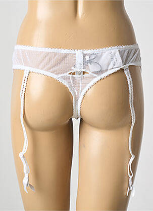 Tanga stretch blanc MILLESIA femme