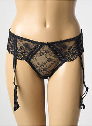 Tanga stretch noir MILLESIA femme