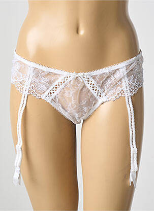 Tanga Stretch Blanc Millesia Femme - 2589734-blanc0