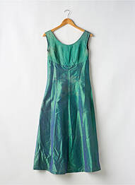 Robe longue coupe évasée fines bretelles vert SANS MARQUE femme