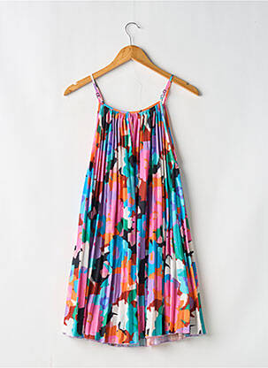 Robe courte coupe évasée fines bretelles bleu LILI SIDONIO femme