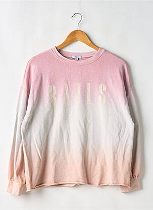 Sweat-shirt sérigraphie manches longues rose RAILS femme