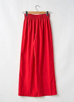 Pantalon flare taille élastique rouge CIDER femme