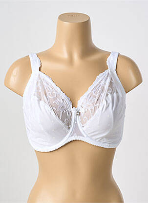 Soutien-gorge effet matière satinée haut soutien-gorge emboitant blanc PRIMA DONNA femme