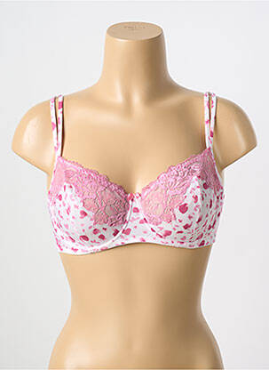 Soutien-gorge effet matière satinée haut soutien-gorge emboitant rose AMBRA femme