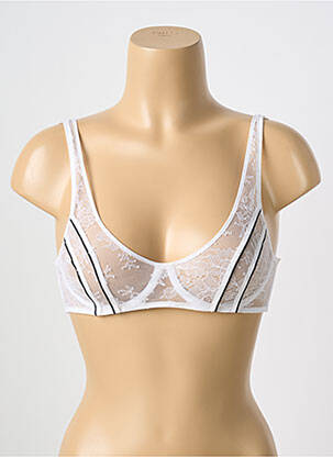 Soutien-gorge légère et transparente haut soutien-gorge emboitant blanc CHANTAL THOMASS femme