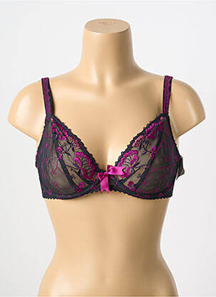 Soutien-gorge effet matière satinée haut soutien-gorge emboitant gris PRIMA DONNA femme