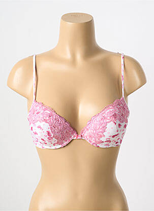 Soutien-gorge effet matière satinée haut soutien-gorge push-up rose AMBRA femme