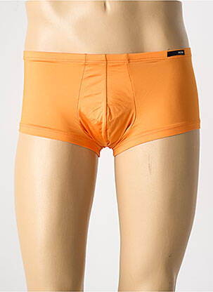 Boxer effet matière satinée orange HOM homme