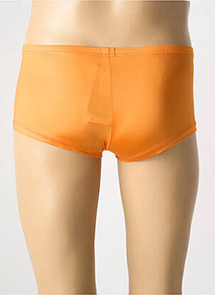 Boxer effet matière satinée orange HOM homme