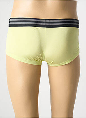 Boxer effet matière satinée jaune HOM homme