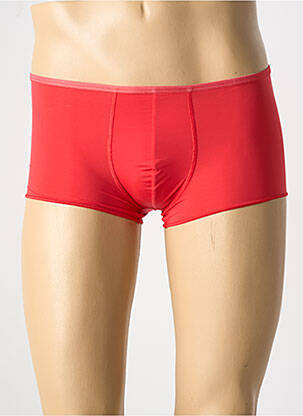 Boxer effet matière satinée rouge HOM homme