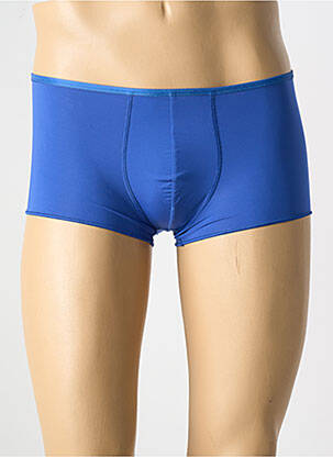 Boxer effet matière satinée bleu HOM homme