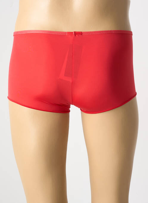 Boxer effet matière satinée rouge HOM homme