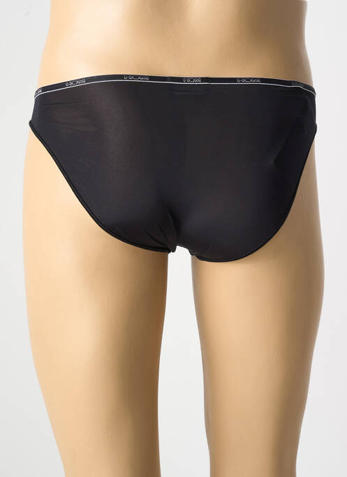 Slip effet matière satinée noir HOM homme