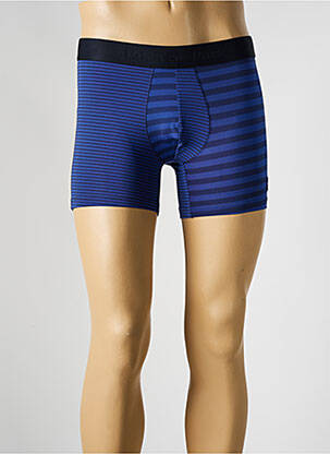 Boxer imprimé rayures bleu EDEN PARK homme