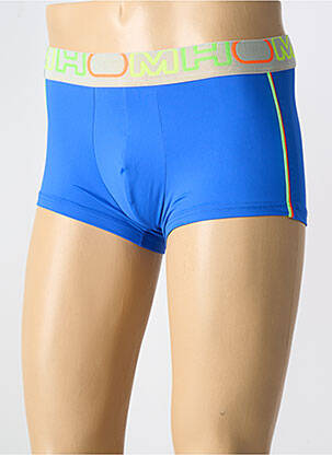 Boxer effet matière satinée bleu HOM homme