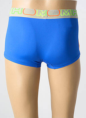Boxer effet matière satinée bleu HOM homme