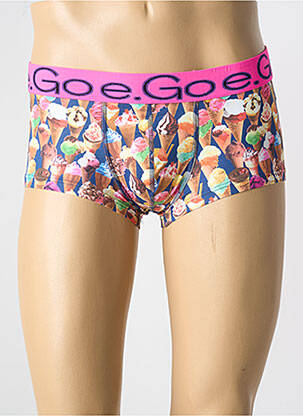 Boxer effet matière satinée rose E.GO homme
