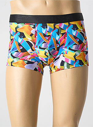 Boxer effet matière satinée bleu HOM homme