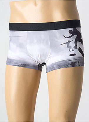 Boxer effet matière satinée gris HOM homme