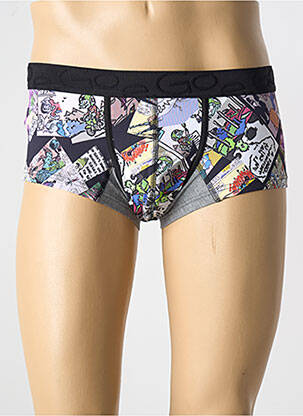 Boxer imprimé fantaisie gris E.GO homme