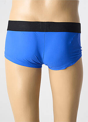 Boxer effet matière satinée bleu HOM homme