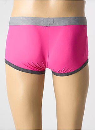 Boxer effet matière satinée rose HOM homme