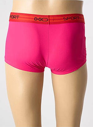 Boxer effet matière satinée rose HOM homme