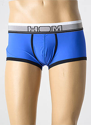 Boxer effet matière satinée bleu HOM homme