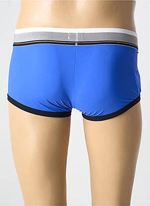Boxer effet matière satinée bleu HOM homme