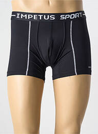 Boxer effet matière satinée noir IMPETUS homme