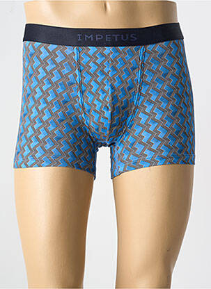 Boxer imprimé fantaisie bleu IMPETUS homme