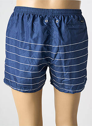 Short de bain imprimé rayures bleu MASSANA homme