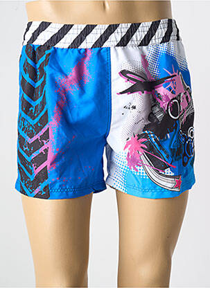 Short de bain imprimé fantaisie bleu HOM homme