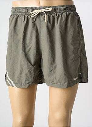 Short de bain effet matière satinée vert BANANA MOON homme