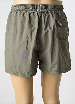 Short de bain effet matière satinée vert BANANA MOON homme