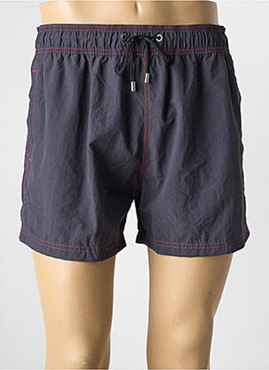Short de bain effet matière satinée gris HOM homme