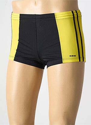 Short de bain effet matière satinée jaune HOM homme