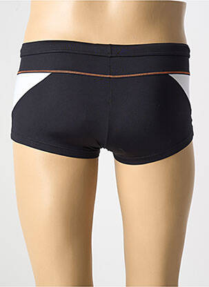 Short de bain effet matière satinée noir HOM homme