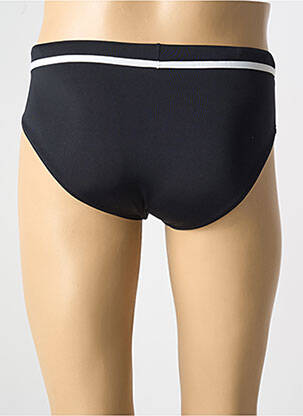 Slip de bain effet matière satinée noir HOM homme