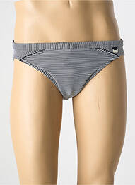 Slip de bain imprimé rayures noir HOM homme
