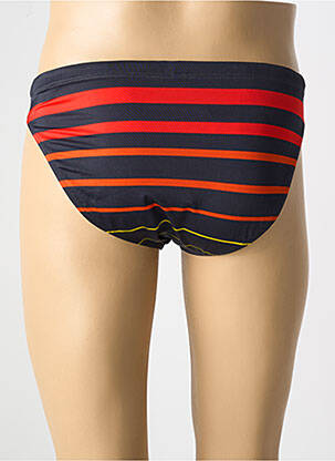 Slip de bain imprimé rayures rouge HOM homme