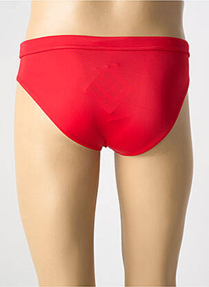 Slip de bain effet matière satinée rouge HOM homme